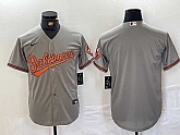 Men's Baltimore Orioles Blank Grey Stitched MLB Cool Base Nike Jersey,baseball caps,new era cap wholesale,wholesale hats